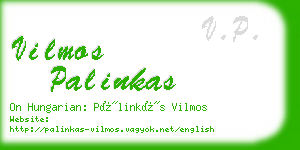 vilmos palinkas business card